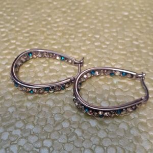 Confetti Multi Colored Crystal Earrings